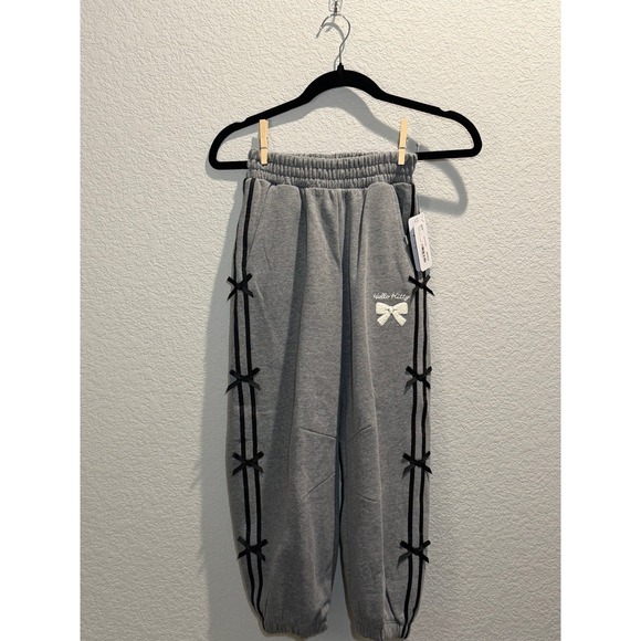 The Children's Place Other - The Children's Place Girls Hello Kitty Bow Sweatpants Gray M 7/8
